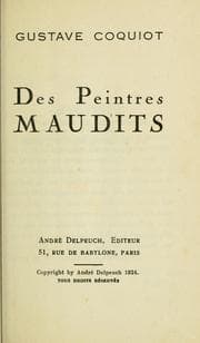 Tapa de Des peintres maudits