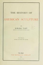 Tapa de The history of American sculpture