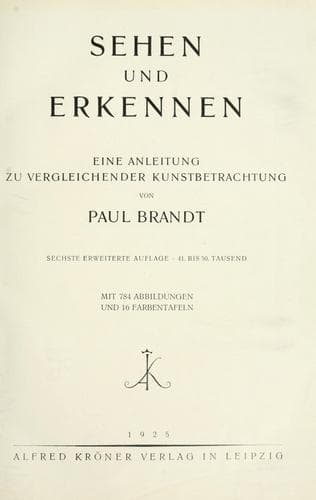 Tapa de Sehen und erkennen