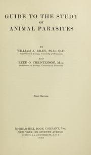 Tapa de Guide to the study of animal parasites