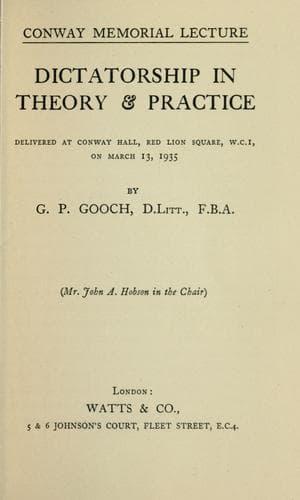 Tapa de Dictatorship in theory & practice