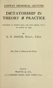 Tapa de Dictatorship in theory & practice