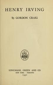 Tapa de Henry Irving