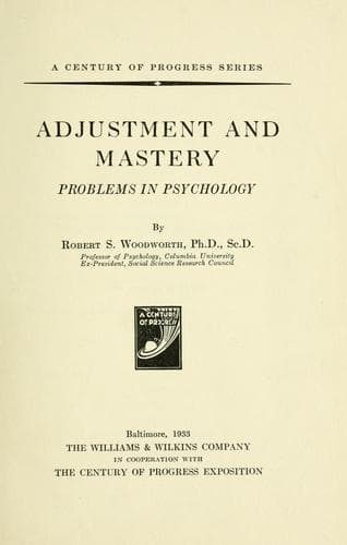 Tapa de Adjustment and mastery