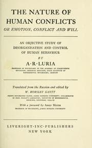 Tapa de The nature of human conflicts; or Emotion, conflict and will