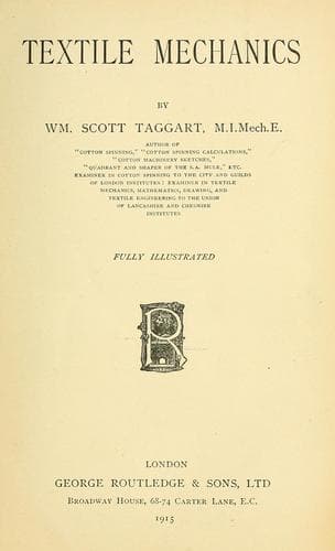 Tapa de Textile mechanics