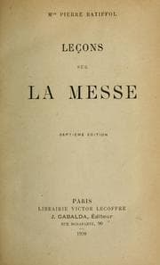 Tapa de Leçons sur la messe