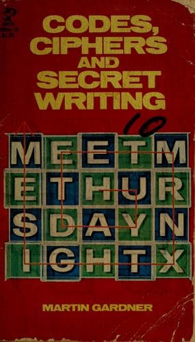 Tapa de Codes, ciphers, and secret writing