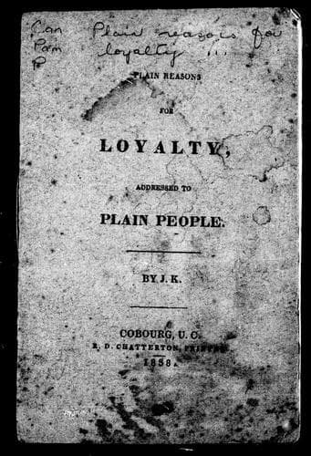 Tapa de Plain reasons for loyalty