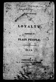 Tapa de Plain reasons for loyalty