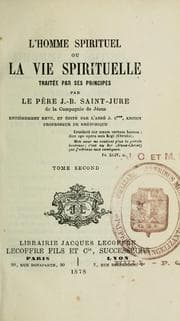 Tapa de L'Homme spirituel ou la vie spirituelle