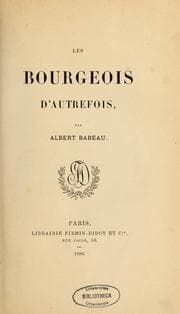 Tapa de Les bourgeois d'autrefois