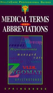 Tapa de Medical terms and abbreviations