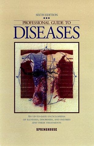 Tapa de Professional guide to diseases.