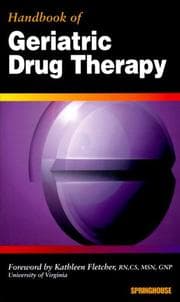 Tapa de Handbook of geriatric drug therapy
