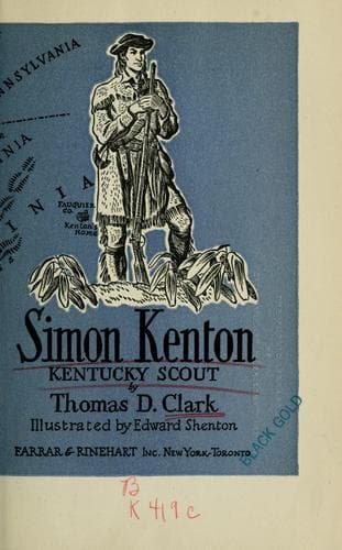 Tapa de Simon Kenton, Kentucky scout
