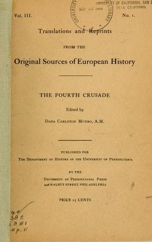Tapa de The Fourth Crusade