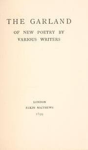 Tapa de The Garland of new poetry