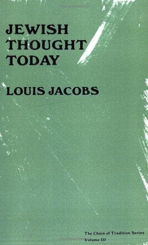 Tapa de Jewish thought today