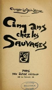 Tapa de Cinq ans chez les sauvages