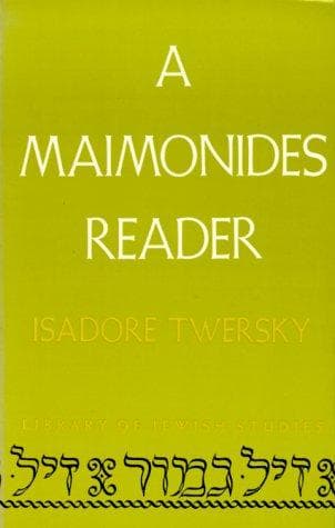 Tapa de Maimonides Reader