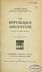 Tapa de La République Argentine