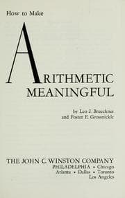 Tapa de How to make arithmetic meaningful