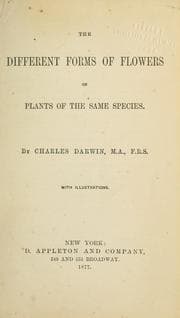 Tapa de The different forms of flowers on plants of the same species