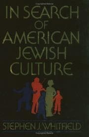 Tapa de In search of American Jewish culture