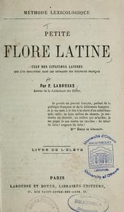 Tapa de Petite flore latine