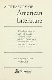 Tapa de A treasury of American literature