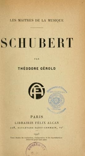 Tapa de Schubert