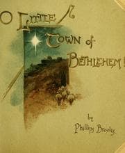 Tapa de O little town of Bethlehem