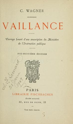 Tapa de Vaillance