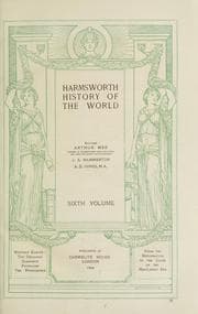 Tapa de Harmsworth history of the world