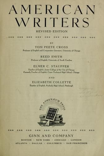 Tapa de American writers