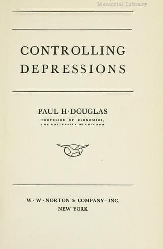 Tapa de Controlling depressions