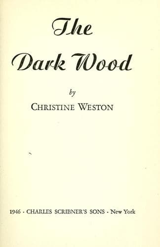 Tapa de The dark wood