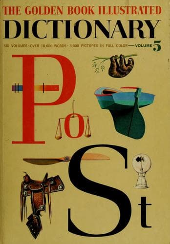 Tapa de The golden book illustrated dictionary