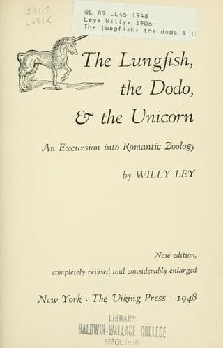 Tapa de The lungfish, the dodo & the unicorn