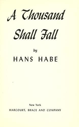 Tapa de A thousand shall fall
