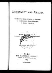 Tapa de Christianity and idealism