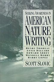 Tapa de Seeking Awareness In American Nature Writing