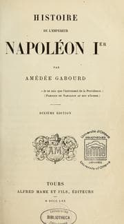 Tapa de Histoire de l'empereur Napoléon 1er