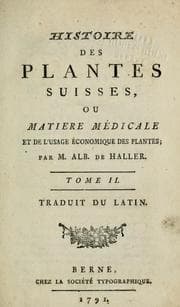 Tapa de Histoire des plantes Suisses