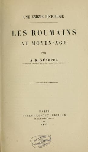 Tapa de Une énigme historique