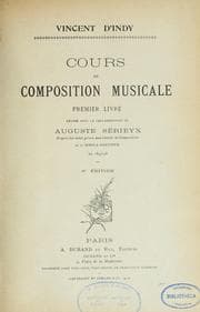 Tapa de Cours de composition musicale