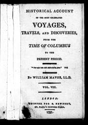 Tapa de Historical account of the most celebrated voyages, travels, and discoveries