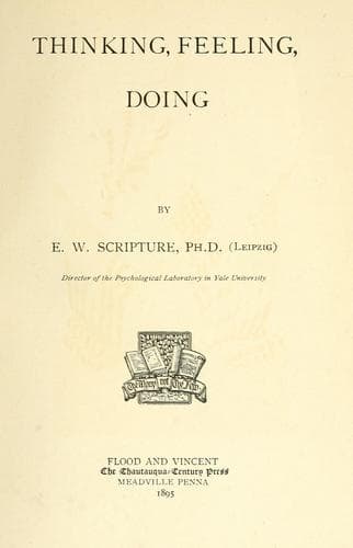 Tapa de Thinking, feeling, doing