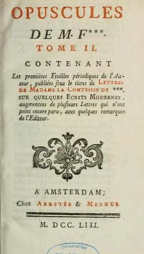 Tapa de Opuscules de M.F.